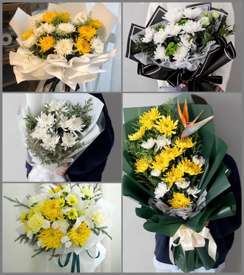 贵州铜仁市松桃县甘龙镇坝木村白事花束代送